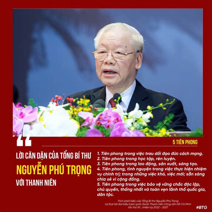 Lời căn dặn của Tổng Bí thư Nguyễn Phú Trọng dành cho thanh niên