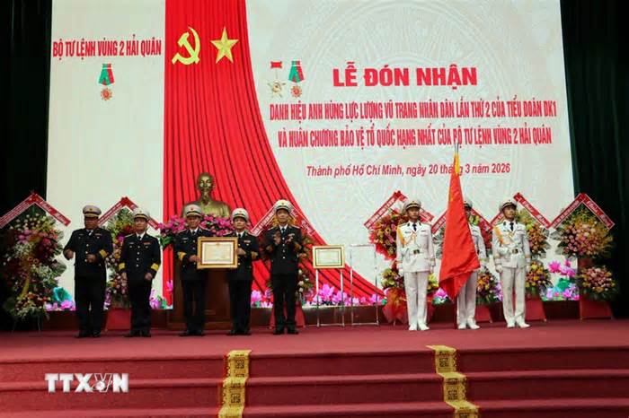 Tiểu đoàn DK1 Hải quân đón nhận danh hiệu Anh hùng lần thứ hai