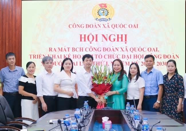 Trên 2.000 đoàn viên sinh hoạt tại 64 công đoàn cơ sở xã Quốc Oai
