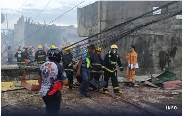 Nổ kho pháo kinh hoàng ở Philippines: Ít nhất 5 người thiệt mạng, hàng chục người bị thương