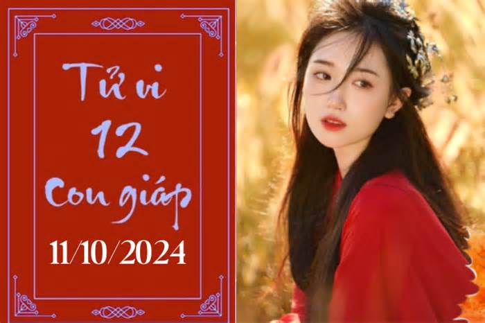 Tử vi 12 con giáp hôm nay ngày 11/10/2024: Thìn phát triển, Mùi khó khăn