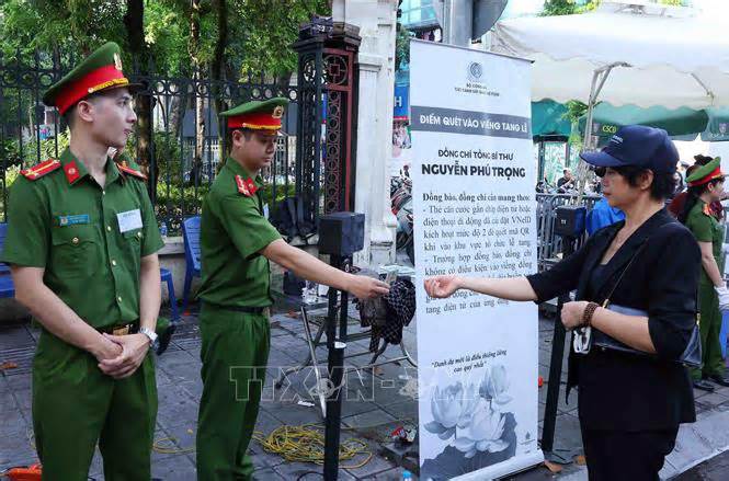 Lực lượng vũ trang bảo đảm an ninh, an toàn Lễ Quốc tang Tổng Bí thư Nguyễn Phú Trọng