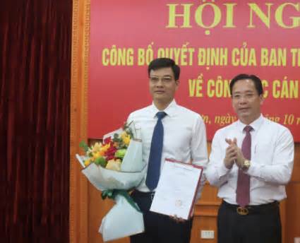 Bổ nhiệm Phó Chánh Văn phòng Tỉnh ủy Lạng Sơn