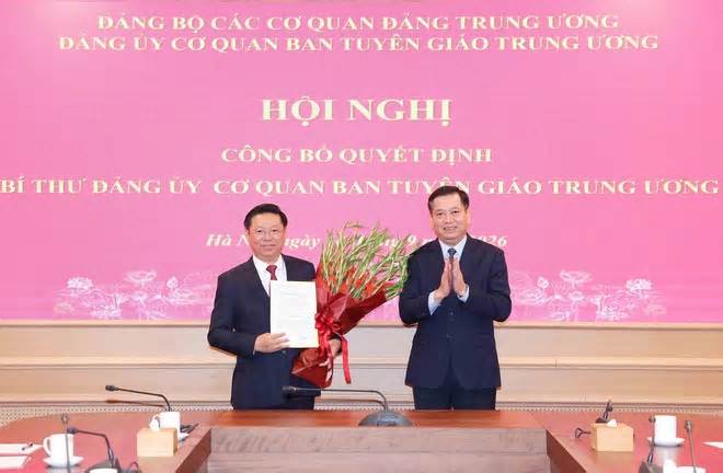 Ông Trần Thanh Lâm giữ chức Bí thư Đảng ủy cơ quan Ban Tuyên giáo Trung ương