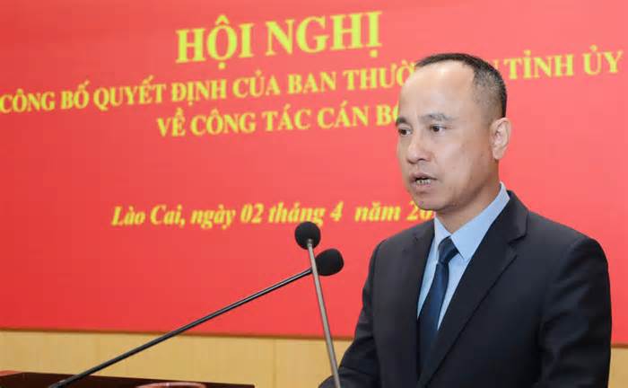 Bổ nhiệm Chánh Văn phòng Tỉnh ủy Lào Cai