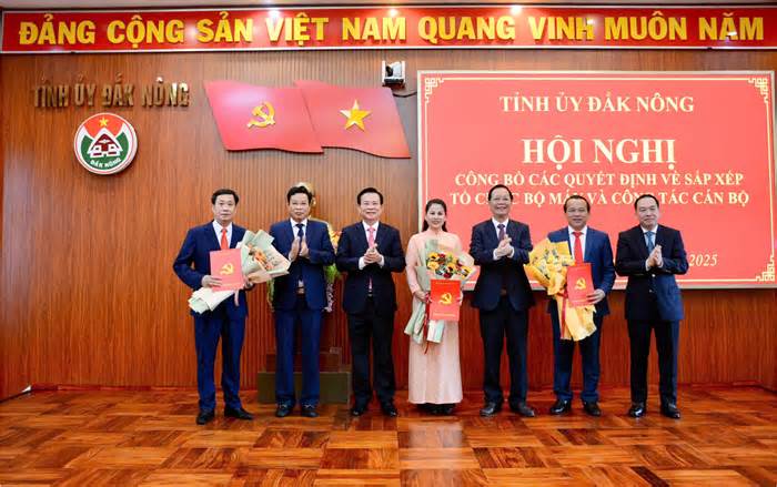 Ban Thường vụ Tỉnh ủy Đắk Nông điều động, bổ nhiệm nhiều cán bộ chủ chốt