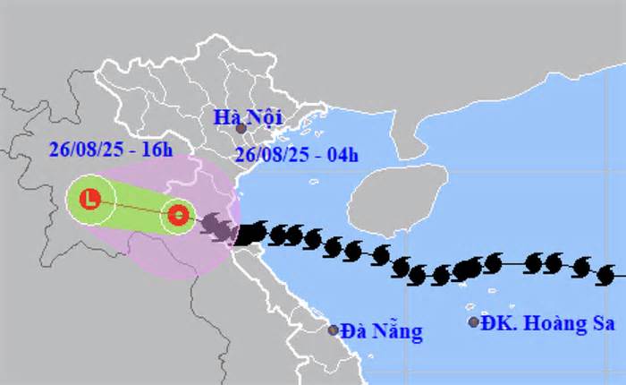 Bão số 5 suy yếu thành áp thấp nhiệt đới, Bắc Bộ và Bắc Trung Bộ còn mưa lớn hôm nay