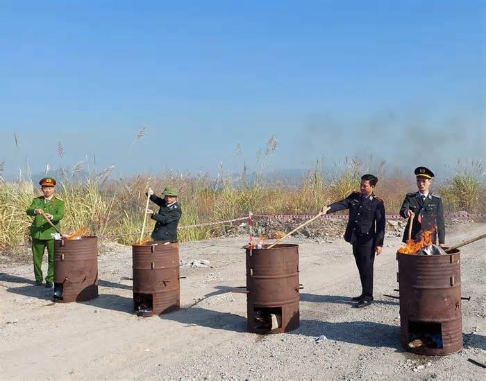 Tiêu hủy gần 20kg ma túy vật chứng trong vụ án hình sự tại Quảng Ninh