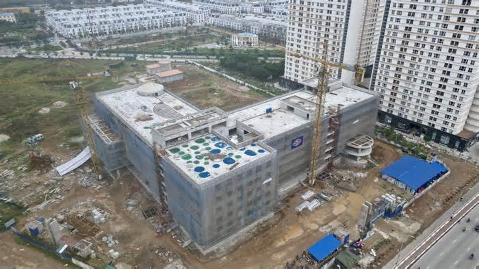Toàn cảnh Bệnh viện Nhi Hà Nội gần 800 tỉ đồng đang xây dựng