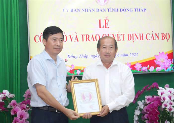 Phó Chủ tịch UBND tỉnh Đồng Tháp nhận nhiệm vụ Giám đốc Sở Y tế