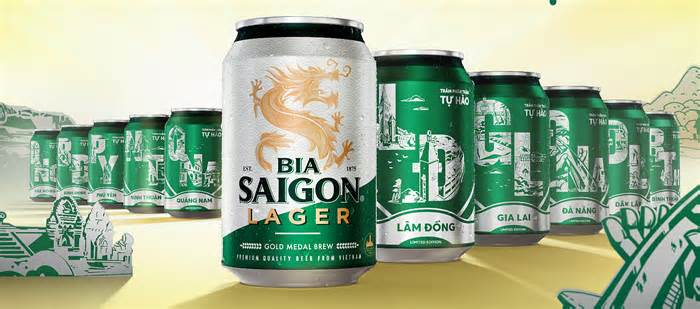 Bia Saigon Lager ra mắt bộ lon tôn vinh miền Trung