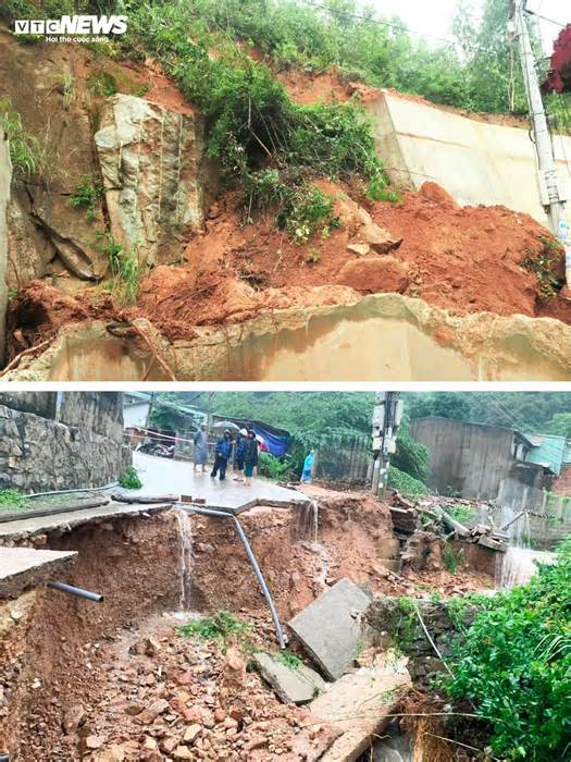 Bình Định: Dân bất an khi nhà nằm cạnh sườn núi có nguy cơ sạt lở