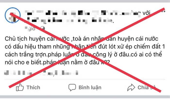 Bị phạt 5 triệu đồng vì phao tin 'chủ tịch huyện tham nhũng'