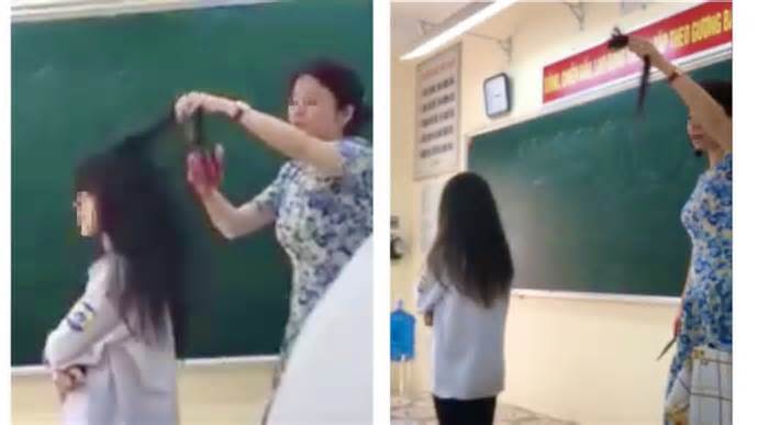 Cô giáo cắt tóc nữ sinh trên lớp nói do nóng giận, mong được thông cảm