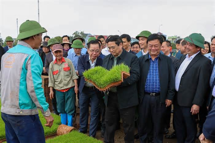 Thủ tướng xuống đồng trực tiếp điều khiển máy cấy lúa