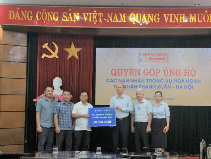 Công đoàn VNPT Hà Nội chia sẻ nỗi đau với nạn nhân vụ cháy chung cư mini