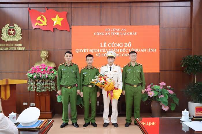 Công an tỉnh Lai Châu công bố tân Trưởng phòng Cảnh sát điều tra tội phạm về ma túy