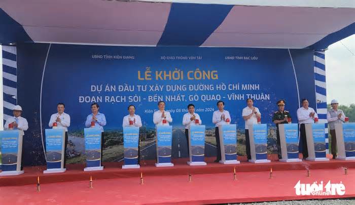 Đường Hồ Chí Minh qua Kiên Giang mới giao mặt bằng được hơn 8km