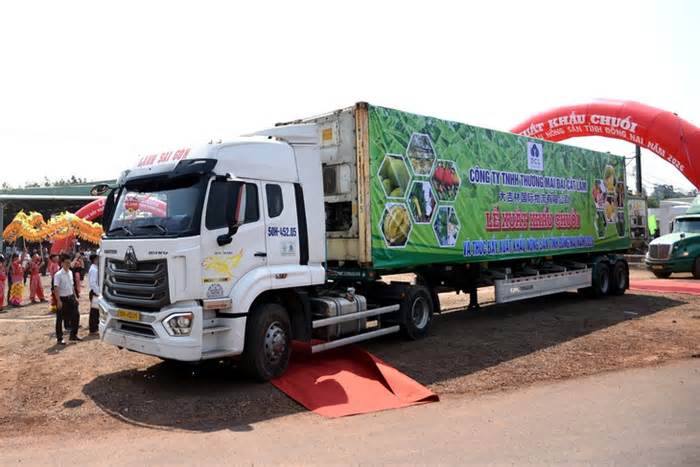 220 tấn chuối tươi Đồng Nai lên đường xuất khẩu ra nước ngoài