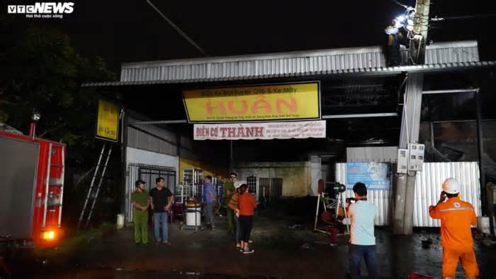 Bình Thuận: Cháy tiệm sửa xe, ít nhất 2 người chết