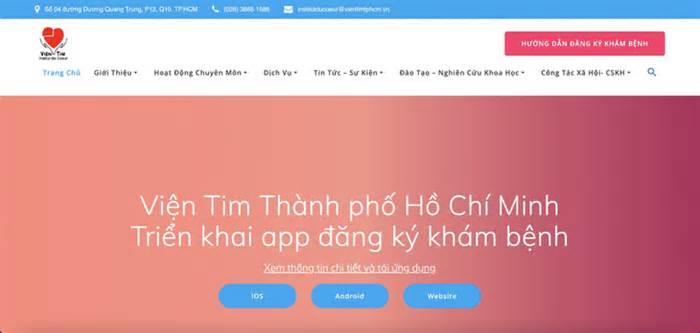 TP.HCM làm rõ nguyên nhân Viện Tim bị tấn công trang web lấy số khám bệnh