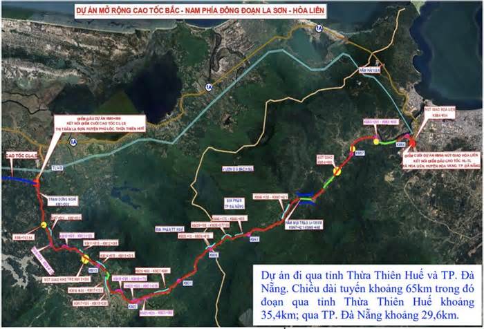 Hơn 3.000 tỉ mở rộng cao tốc Bắc - Nam, đoạn qua Thừa Thiên Huế và Đà Nẵng