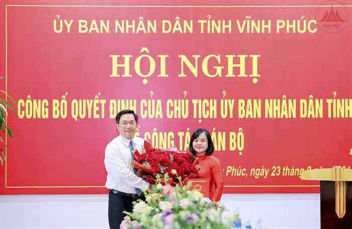 Vĩnh Phúc có nữ Giám đốc Sở Tài chính