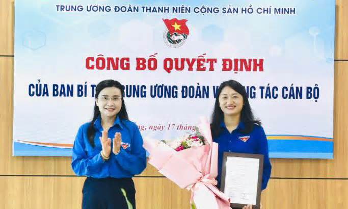 Công bố quyết định Ban Bí thư Trung ương Đoàn về công tác cán bộ