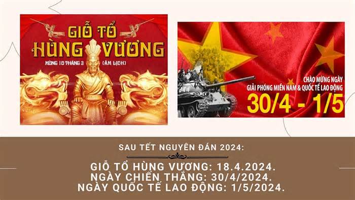 Lịch nghỉ lễ Giỗ Tổ Hùng Vương và chế độ lương cho người lao động đi làm vào dịp này