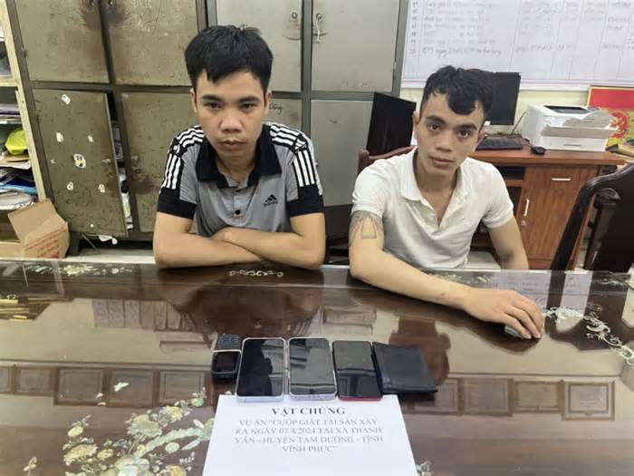 Bắt giữ 2 thanh niên vào cửa hàng điện thoại vờ mua rồi cướp