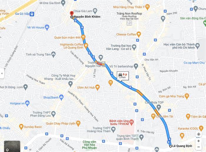 TPHCM: Cấm dừng, đỗ xe trên đường Lê Quang Định và Phan Văn Trị