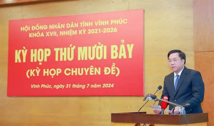 Ông Trần Duy Đông làm Chủ tịch tỉnh Vĩnh Phúc