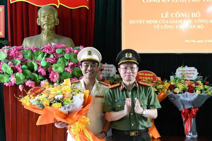 Công an tỉnh Phú Thọ điều động, bổ nhiệm 6 lãnh đạo đơn vị
