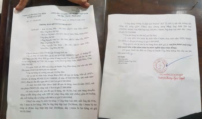 Vụ cháy nhà xưởng, lửa lan sang hàng xóm ở Ứng Hoà: 'Đề nghị định giá lại tài sản'