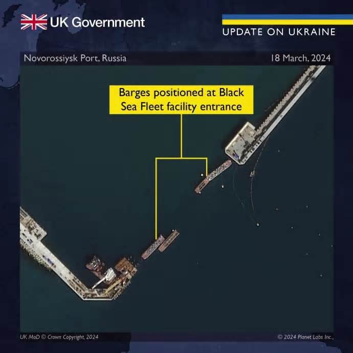 Tình báo Anh: Nga sử dụng sà lan để bảo vệ Hạm đội Biển Đen