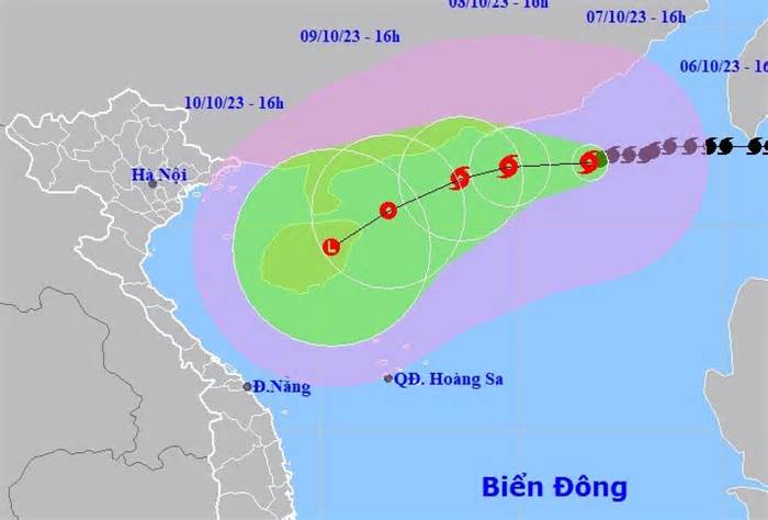 Bão số 4 diễn biến bất thường, có thể vào vịnh Bắc Bộ