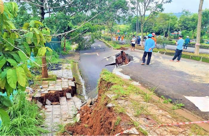 Tiếp tục nứt gãy, sạt trượt ở Đắk Nông