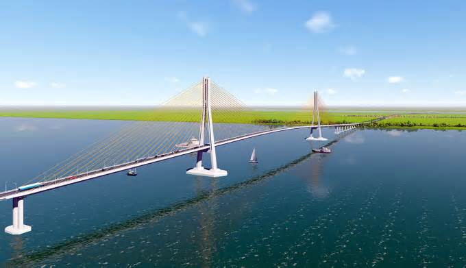 Đề xuất lùi thời gian hoàn thành cầu Đại Ngãi đến năm 2027