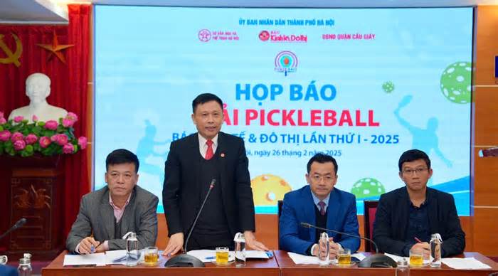 Giải Pickleball Báo Kinh tế và Đô thị lần thứ I - 2025 thu hút gần 500 VĐV