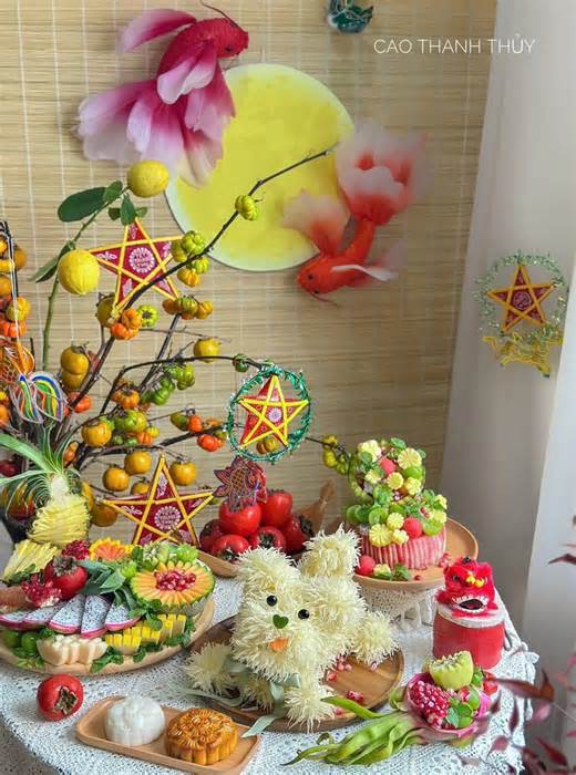 Mâm cỗ trông trăng đêm Trung thu gồm những gì?