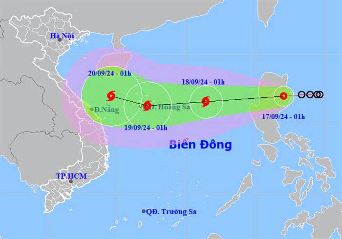 Áp thấp nhiệt đới vào Biển Đông hôm nay, di chuyển rất nhanh