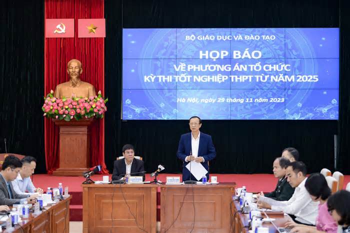 Đề thi minh họa tốt nghiệp THPT từ 2025 công bố vào quý 4-2023