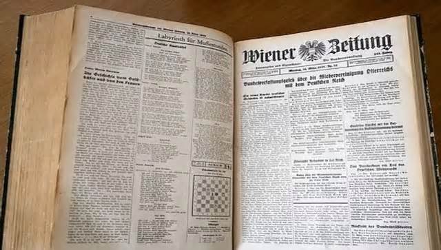 Quốc hội Áo đình bản in tờ báo lâu đời nhất thế giới 'Wiener Zeitung'