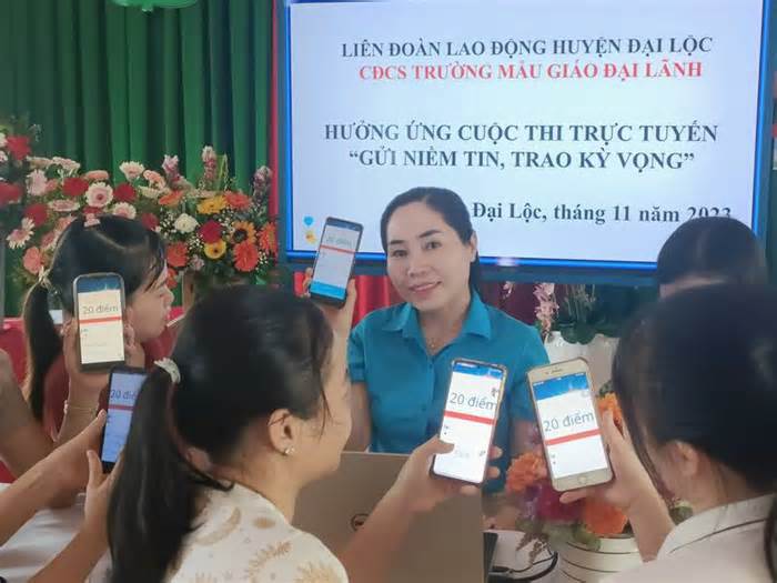 LĐLĐ huyện Đại Lộc xếp thứ nhất tỉnh Quảng Nam tham gia cuộc thi “Gửi niềm tin, trao kỳ vọng”