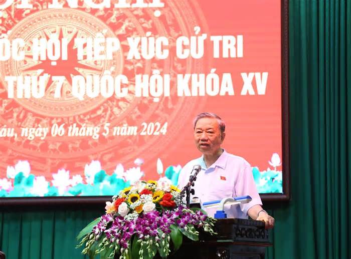Bộ trưởng Tô Lâm giải đáp nhiều vấn đề tại buổi tiếp xúc cử tri ở Hưng Yên