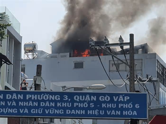 Đang cháy lớn tại quận Gò Vấp - TPHCM