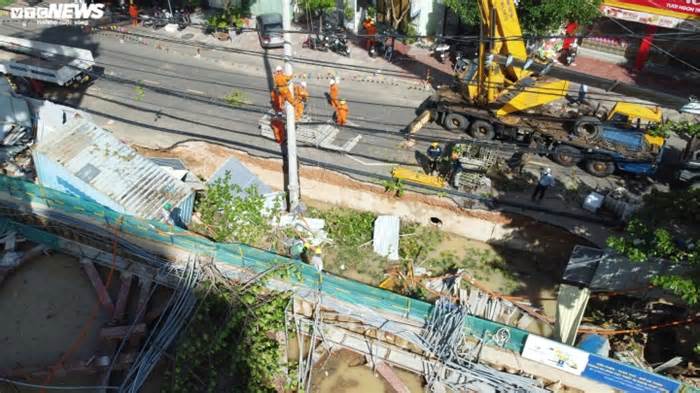 Sụp, lún trụ điện, vỉa hè ở Quy Nhơn: Sở Xây dựng tỉnh Bình Định nói gì?