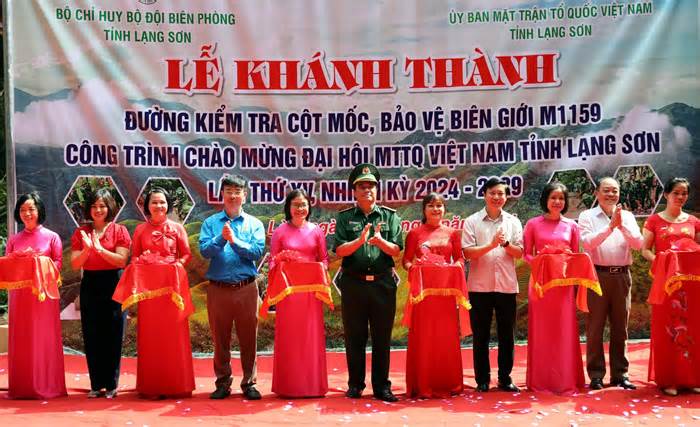 Khánh thành đường kiểm tra cột mốc, bảo vệ biên giới Lạng Sơn