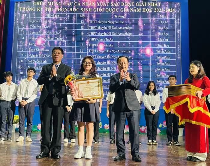 Hà Nội: Học sinh trường có điểm tuyển sinh đầu vào thấp đoạt giải học sinh giỏi quốc gia