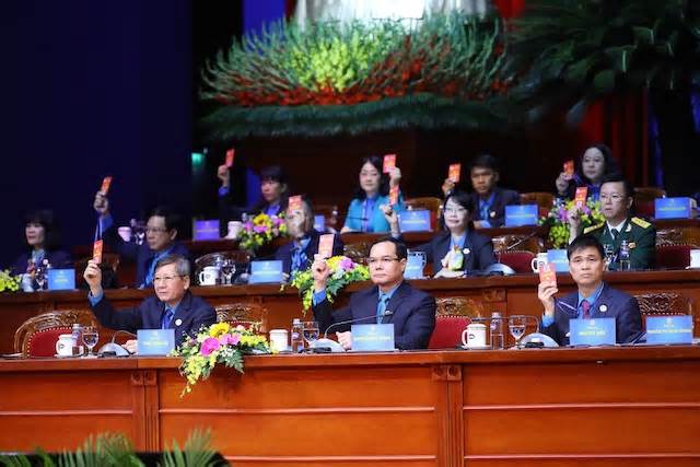 Ngày 2.12, Đại hội XIII Công đoàn Việt Nam chính thức khai mạc